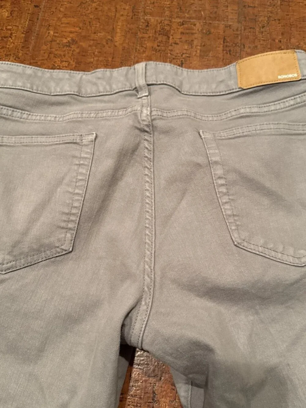 Bonobos Men’s 35X32 Gray Slim Fit Straight Jeans Stretch Denim